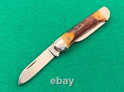 Kabar Knife Rare Super Fat Dark Matching Stag Vintage Canoe