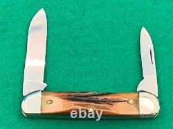 Kabar Knife Rare Super Fat Dark Matching Stag Vintage Canoe