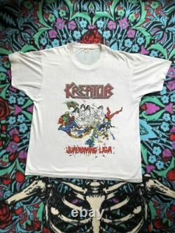 Kreator Superdiving Liga Vintage Band T Super Rare Sodom Destruction Metallica