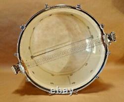 LUDWIG SUPER SENSITIVE GOLD-FLAKE 30'S 6.5x14 Vintage Snare Drum Very Rare