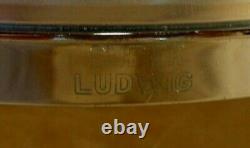 LUDWIG SUPER SENSITIVE GOLD-FLAKE 30'S 6.5x14 Vintage Snare Drum Very Rare