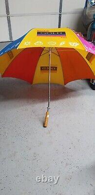 Large Vintage KODAK Golf Umbrella, 1970's, VGUC-SUPER RARE! FREE SHIPPING! L@@K