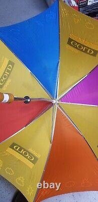Large Vintage KODAK Golf Umbrella, 1970's, VGUC-SUPER RARE! FREE SHIPPING! L@@K