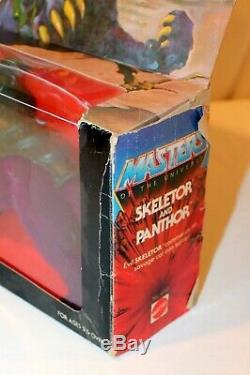 MOTU 1982 Vintage He-Man Skeletor & Panthor 2-Pack NRFB Mattel SUPER RARE Box