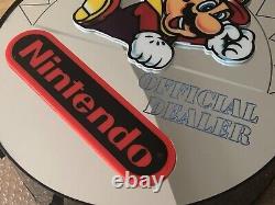 Mario Official Dealer Lamp Nintendo NES Store Display Sign Vintage Super Rare