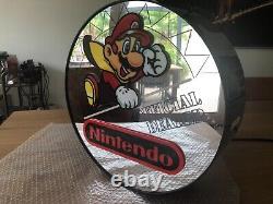 Mario Official Dealer Lamp Nintendo NES Store Display Sign Vintage Super Rare