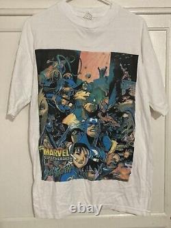 Marvel Super Heroes vs Street Fighter 1997 Modern Vintage Bootleg T Shirt Rare