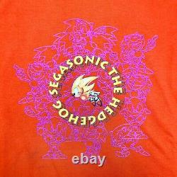Mega Rare Official 1991 Vintage Sega Japan Super Sonic The Hedgehog T shirt