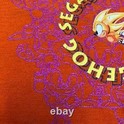Mega Rare Official 1991 Vintage Sega Japan Super Sonic The Hedgehog T shirt