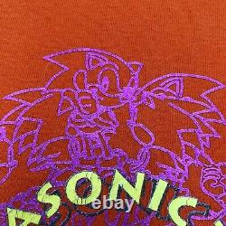 Mega Rare Official 1991 Vintage Sega Japan Super Sonic The Hedgehog T shirt