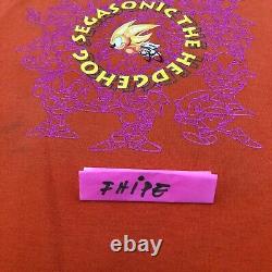 Mega Rare Official 1991 Vintage Sega Japan Super Sonic The Hedgehog T shirt