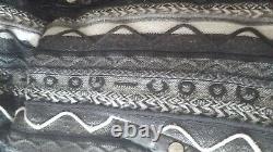 Mens Super Rare Vintage COOGI Zip Up Sweater Jacket 4XL Black Gray Colorway