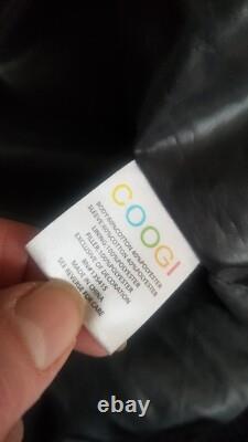 Mens Super Rare Vintage COOGI Zip Up Sweater Jacket 4XL Black Gray Colorway