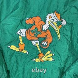 Miami Hurricanes Vintage Pro Player Color Wave Puffer Jacket Super Rare 90s