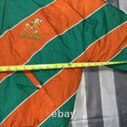 Miami Hurricanes Vintage Pro Player Color Wave Puffer Jacket Super Rare 90s