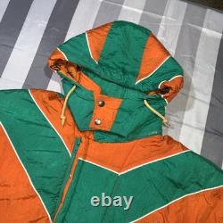 Miami Hurricanes Vintage Pro Player Color Wave Puffer Jacket Super Rare 90s