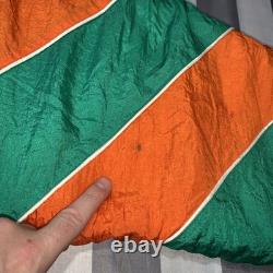 Miami Hurricanes Vintage Pro Player Color Wave Puffer Jacket Super Rare 90s