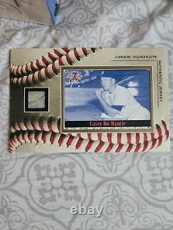 Mickey Mantle Authentic Jersey Card Vintage Sports Cards Yankees HOF SUPER RARE