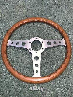 Momo Wood Steering Wheel Vintage RARE