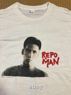 Movie Repo Man T-Shirt Super Rare Period Cult Vintage White White Punk