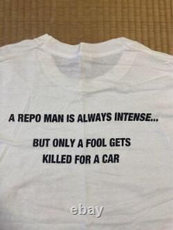 Movie Repo Man T-Shirt Super Rare Period Cult Vintage White White Punk