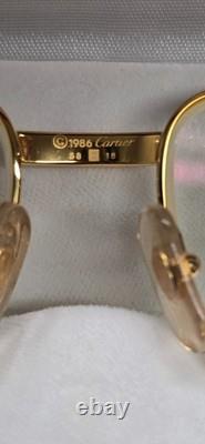 Must De Cartier 1986 Cartier LC Romance 5818 Glasses Super Rare Vintage