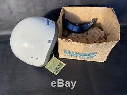 NOS! 60'S IN BOX WithTAG RARE CRAGAR BELL VINTAGE EARLY AUTO MOTORCYCLE HELMET