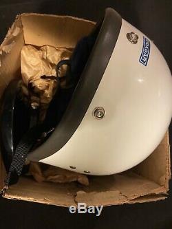 NOS! 60'S IN BOX WithTAG RARE CRAGAR BELL VINTAGE EARLY AUTO MOTORCYCLE HELMET