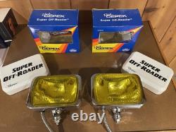 NOS DICK CEPEK Vintage Super-Offroader Lights with covers and switch kit rare