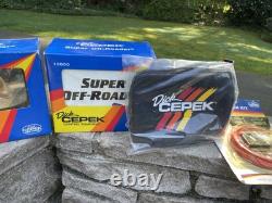 NOS DICK CEPEK Vintage Super-Offroader Lights with covers and switch kit rare