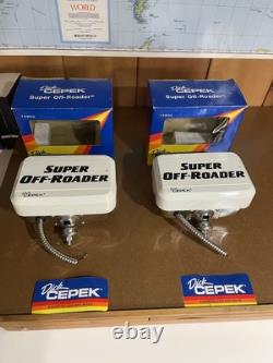 NOS DICK CEPEK Vintage Super-Offroader Lights with covers and switch kit rare