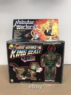 NOS NIB Super Rare Vintage 1980's Nebular Warlords Big Jaws & King Beast