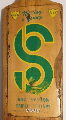 NUTTING & YOUNG Bob Simpson SUPER RARE Australian Made Vintage Cricket Bat