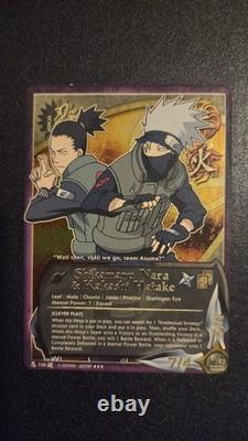 Naruto Ccg Shikamaru Nara And Kakashi Hatake N- 730 Lp Bandai Vintage Super Rare