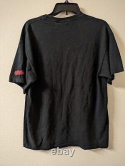 Naruto Super Deformed Rare Vintage Anime Cartoon T Shirt Men's Large Black 2002