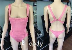 New Azzedine Alaia Iconic Sexy Vintage Bustier Corset Bodysuit Size XS VERY RARE