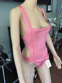 New Azzedine Alaia Iconic Sexy Vintage Bustier Corset Bodysuit Size XS VERY RARE