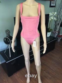 New Azzedine Alaia Iconic Sexy Vintage Bustier Corset Bodysuit Size XS VERY RARE