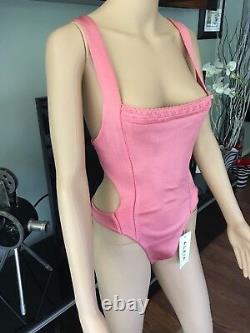 New Azzedine Alaia Iconic Sexy Vintage Bustier Corset Bodysuit Size XS VERY RARE