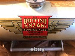 New Old Stock Super Rare Vintage British Anzani Antique Engine Fuel Gas Tank