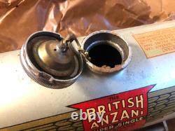 New Old Stock Super Rare Vintage British Anzani Antique Engine Fuel Gas Tank