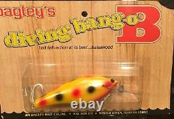 New, Sealed Bagley Db04 Cohoe All Brass! Super Rare Bait! Wow! 10 Rated Color