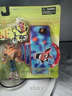 New Sealed Very Rare Vintage Crash Bandicoot Die-cast Super Bike Play Set 1999