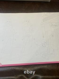 New Super Rare Vintage Barbie Fashion Designer Super Sketch Portfolio Read
