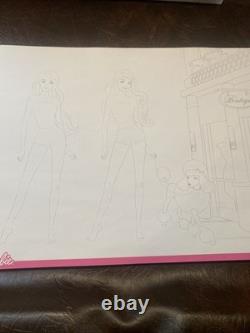 New Super Rare Vintage Barbie Fashion Designer Super Sketch Portfolio Read