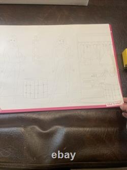 New Super Rare Vintage Barbie Fashion Designer Super Sketch Portfolio Read