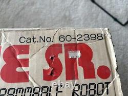 New Vintage Robie Sr Radio Shack Robot Complete in box, Super Rare NOS read