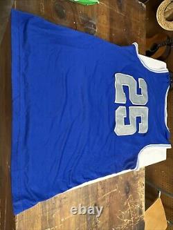 Nike Vintage Super RARE Basketball Team Jersey Kansas K-State Men's M Blue-56323