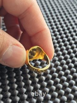 Nintendo Employee Super Mario World Peace Sign Golden Ring Rare Vintage SNES GB