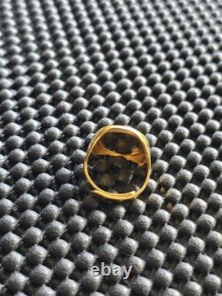 Nintendo Employee Super Mario World Peace Sign Golden Ring Rare Vintage SNES GB